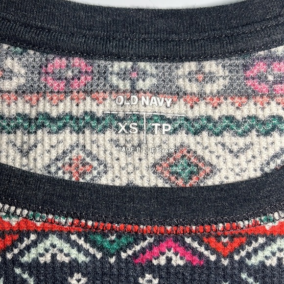 Old Navy Winter Holiday Thermal Long Sleeve Top - Picture 3 of 5